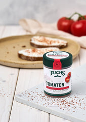 Fuchs Gewürze - Tomaten Flocken - Gewürz für Ofenfeta oder tomatigen Geschmack in Saucen - natürliche Zutaten - 40 g in wiederverwendbarer, recyclebarer Dose