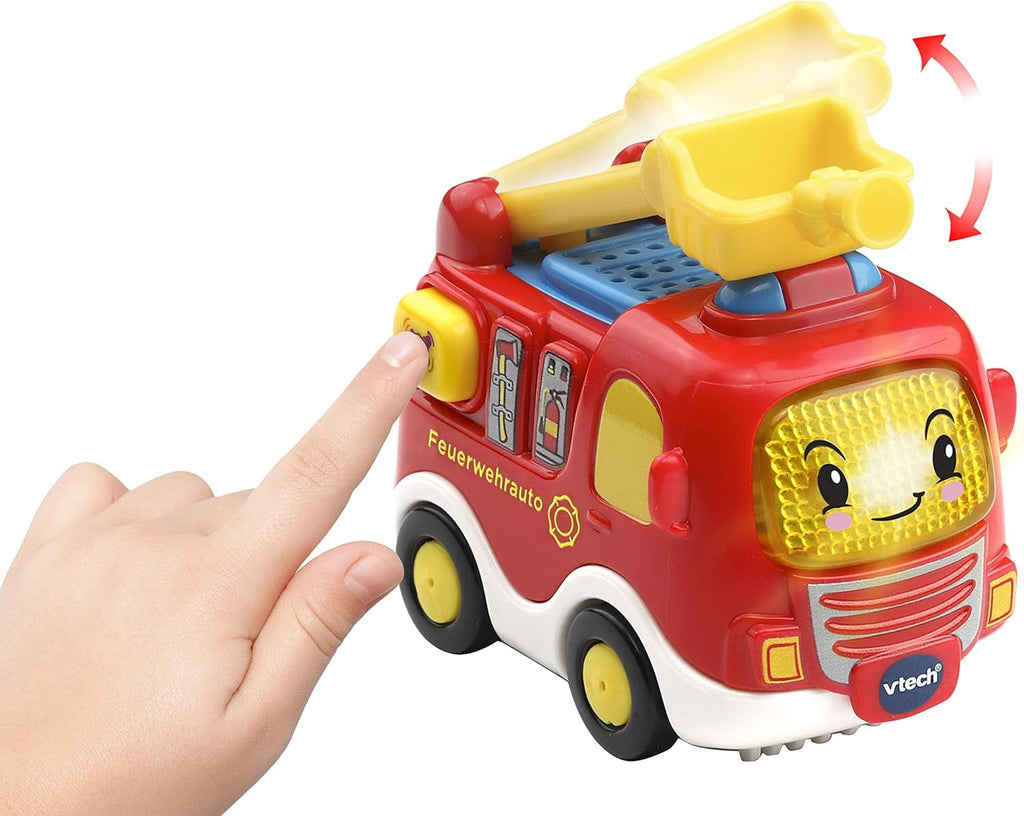 Vtech TUT TUT Baby Flitzer - Poliția - Pentru 1-5 ani & TUT TUT Baby Flitzer - Mașina de pompieri - Mașină de jucărie cu muzică, buton luminos, propoziții și sunete interesante - Pentru 1-5 ani Jucarii Bebe Naty Shop