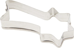 Formă de biscuiți Zenker în formă de stea căzătoare, formă de biscuiți de Crăciun, formă de biscuiți pentru biscuiți și fondant, formă de biscuiți de înaltă calitate, ajutor de bucătărie din oțel inoxidabil, culoare: argintiu