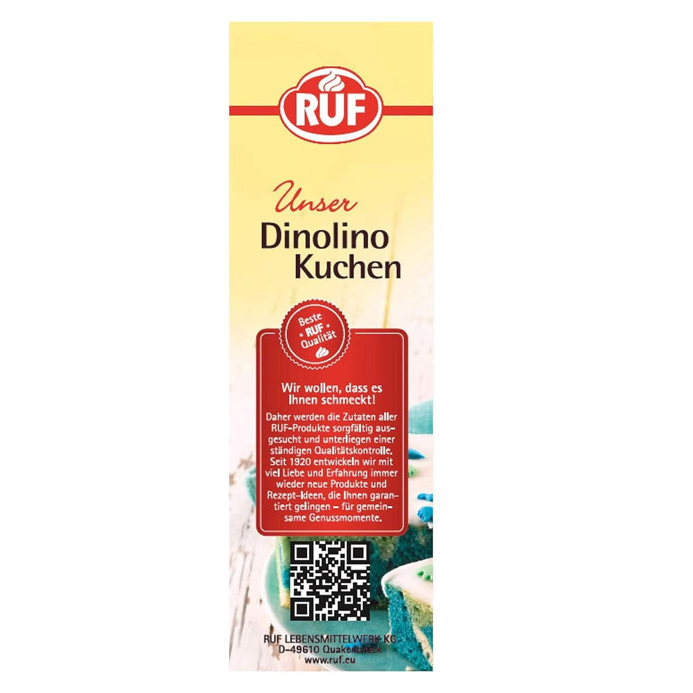 RUF Dinolino Cake, Tricolor-Blechkuchen mit Zitronengeschmack, 850 Gramm Sprinkles Naty Shop