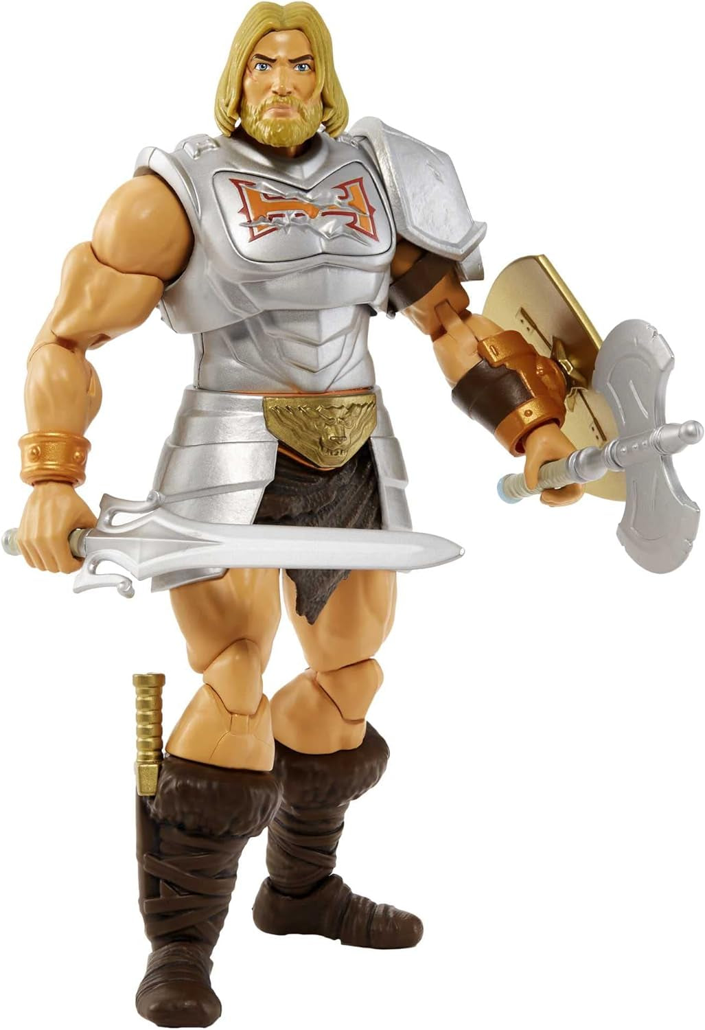 Masters of the Universe HDR45 - Colecția Masterverse, Battle Amour He-Man, aprox. 18 cm înălțime Figurine de acțiune MOTU pentru joacă și colecționare, cadou pentru copii cu vârsta de peste 6 ani Action figures Naty Shop