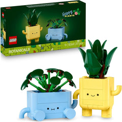 LEGO Botanicals Happy Plants – DIY-Set für Kinder mit 2 künstlichen Blumen und 2 bunten Blumentöpfen mit Cartoon-Gesichtern – Geschenkidee für Mädchen ab 9 Jahren – 10349 Bausets Besuche den LEGO-Store Standardtitel