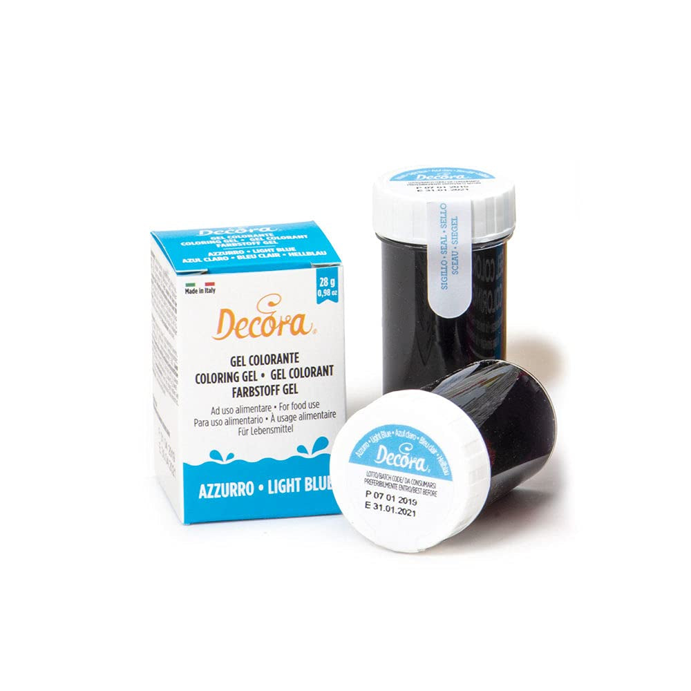 , 9600818 Colorant alimentar în gel, Colorant alimentar în gel ideal pentru acoperiri și decorațiuni, Creează culori intense și strălucitoare, Fabricat în Italia, 28 de grame, Culoare albastru.