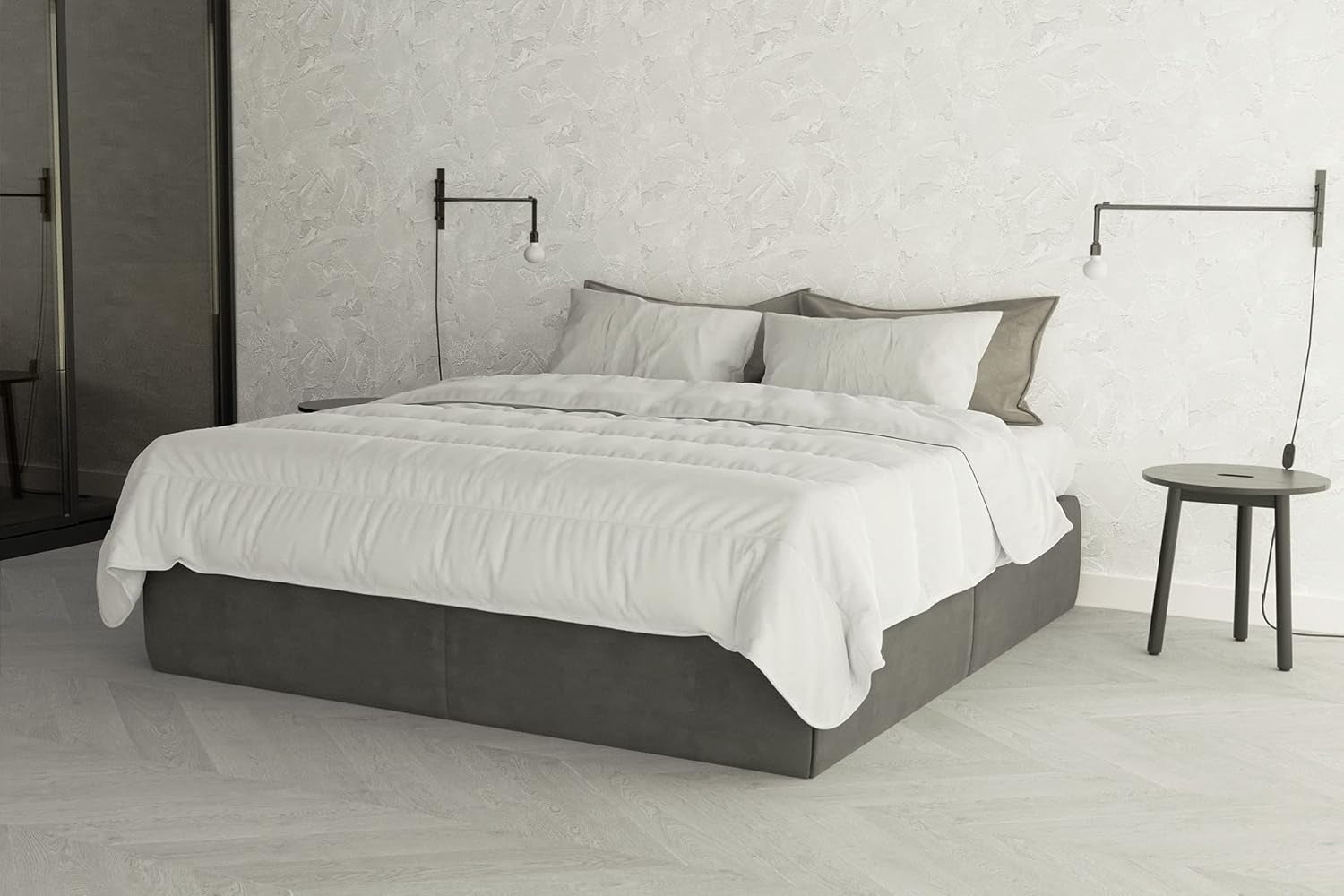 Prestige Italian Bedding Mikrofaser-Sommerdecke, Weiß, Doppelbett, 100 % Naty Shop Duvets & Quilts