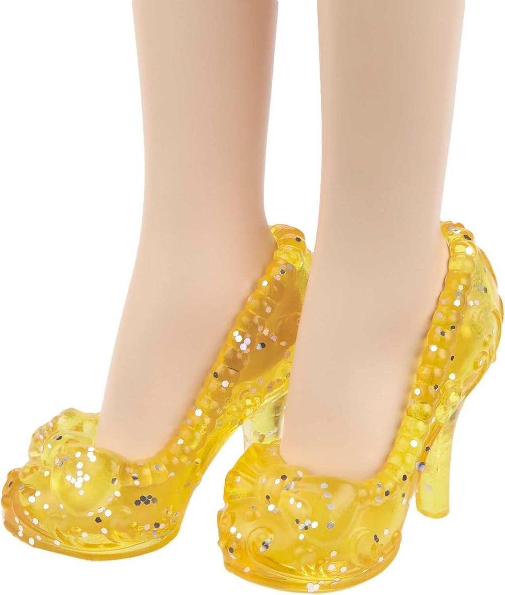 Mattel Disney Princess Toy Snow White Bewegliche Puppe mit glitzernder Kleidung und Accessoires, von Disney-Filmen inspiriertes Geschenk für Kinder HLW08 Naty Shop Dolls