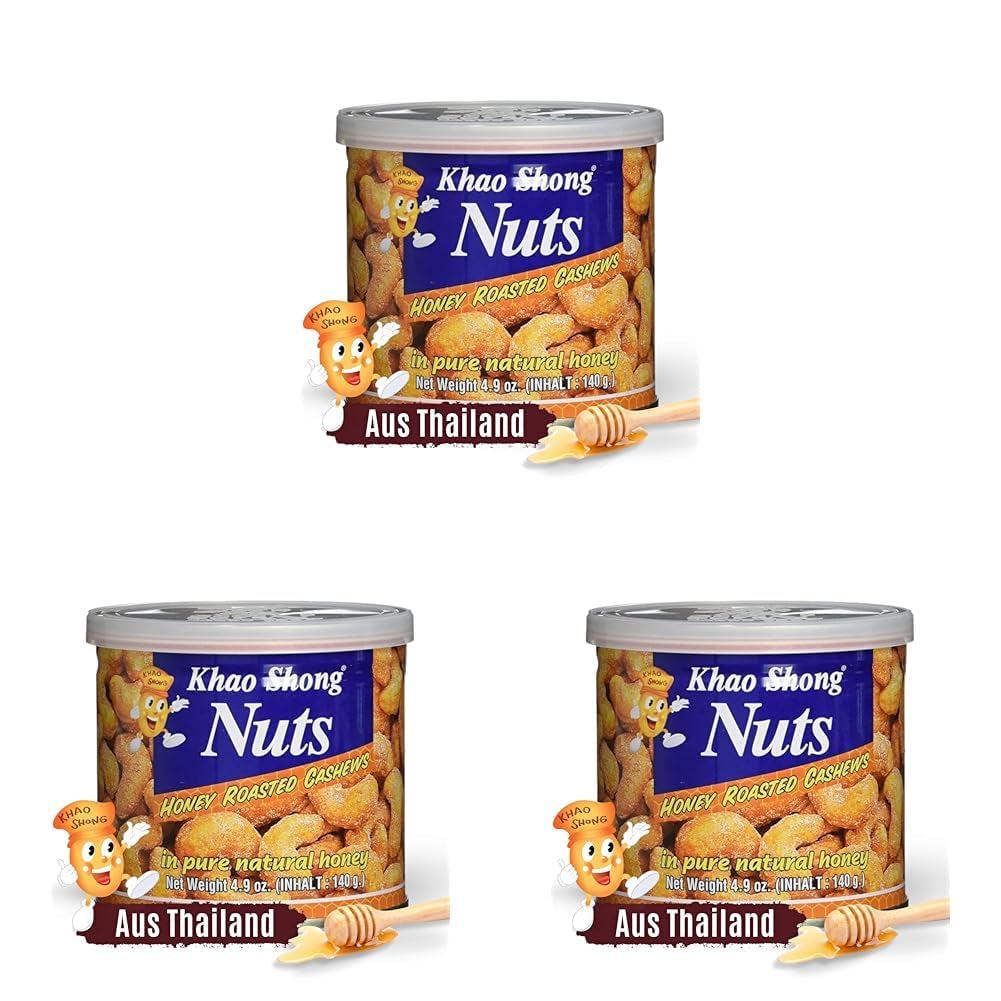 Khao Shong Gebratene grüne Erbsen mit Wasabi, knusprige Erbsen in würzigem Teig, eine fettarme Alternative zu Nüssen, mittelscharf, 1 140-g-Dose | 140 g (1 Packung)