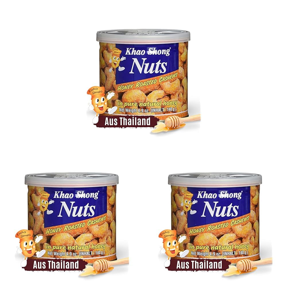 Khao Shong Gebratene grüne Erbsen mit Wasabi, knusprige Erbsen in würzigem Teig, eine fettarme Alternative zu Nüssen, mittelscharf, 1 140-g-Dose | 140 g (1 Packung)