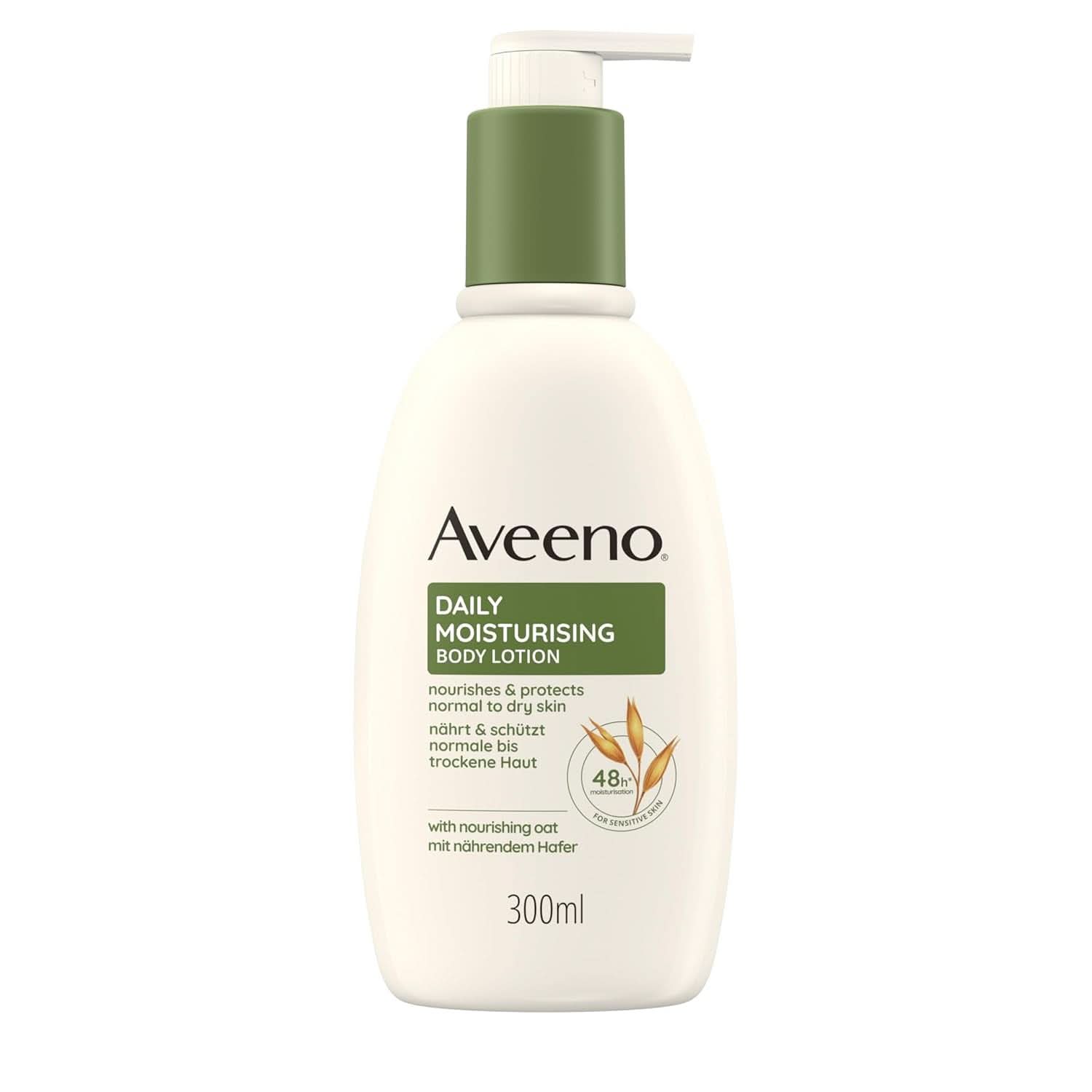 Aveeno Daily Moisturizing Body Lotion, 300 ml Kosmetik und Schönheit Naty Shop Für sehr trockene, empfindliche Haut