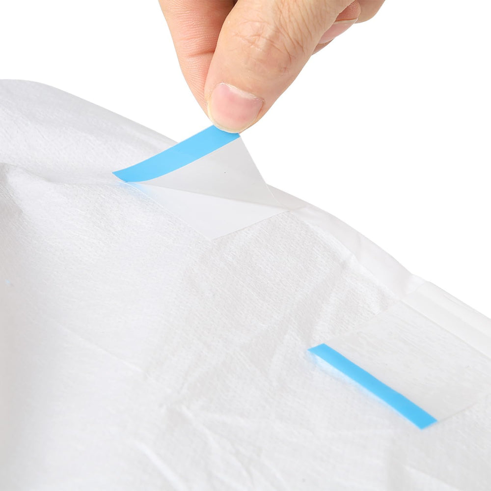 CutiePlusU Erwachsenenwindeln, 10er-Pack Einweg-Inkontinenzhöschen mit Schlaufen für Damen und Herren, maximale Saugfähigkeit über Nacht – Weiß (mittlere Größe 71–96 cm)