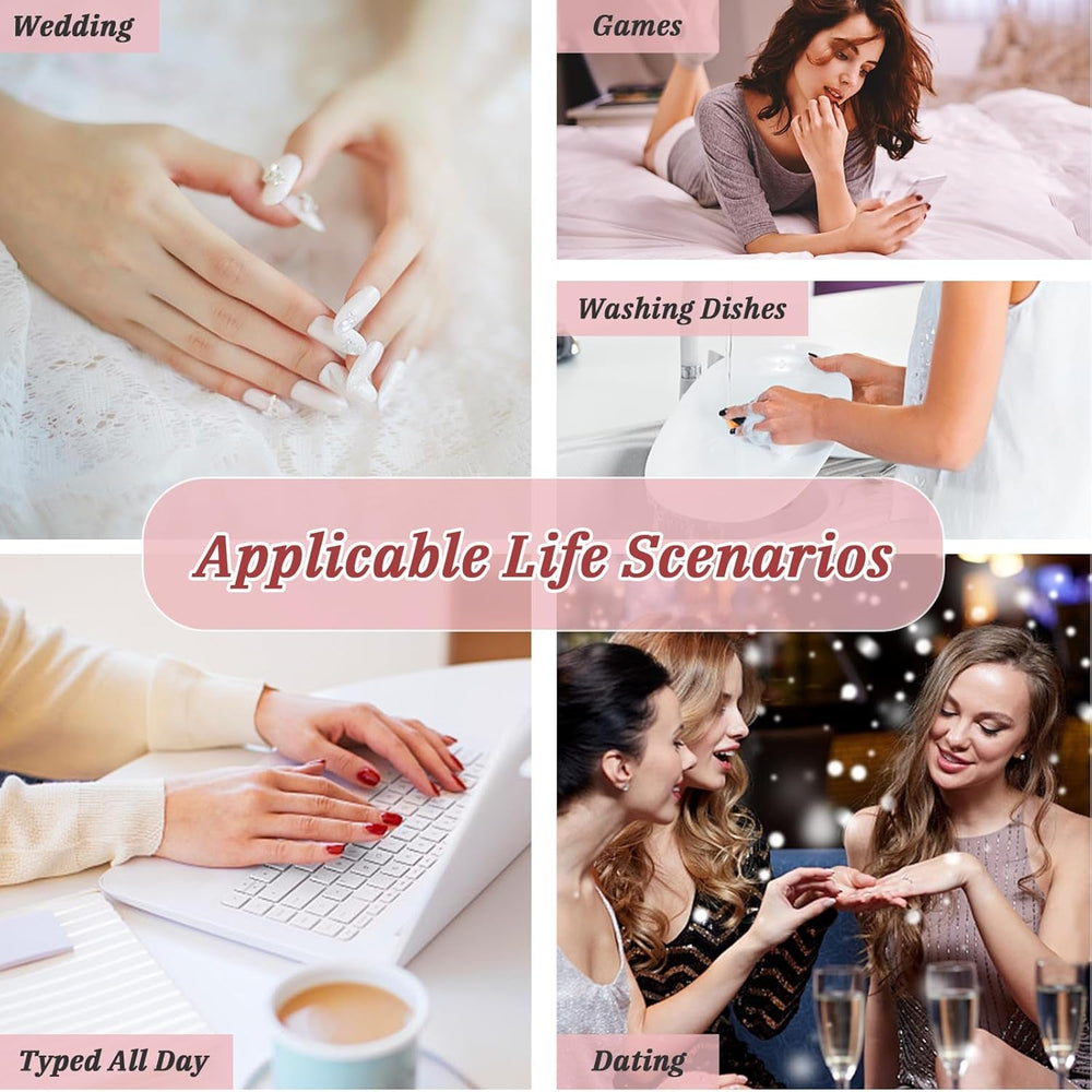 24 bucăți unghii French Press pe unghii, scurte, argintii strălucitoare, cu design, unghii artificiale ovale, unghii de lipit pe unghii acrilice lucioase, unghii false pentru femei și fete