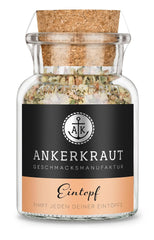Ankerkraut Eintopf, Linsen, Beans and Gemüse, Gewürz-Mischung, Vielfalt für jeden Geschmack, ohne Geschmacksverstärker, lecker schmecker, 90 g im Korkglas