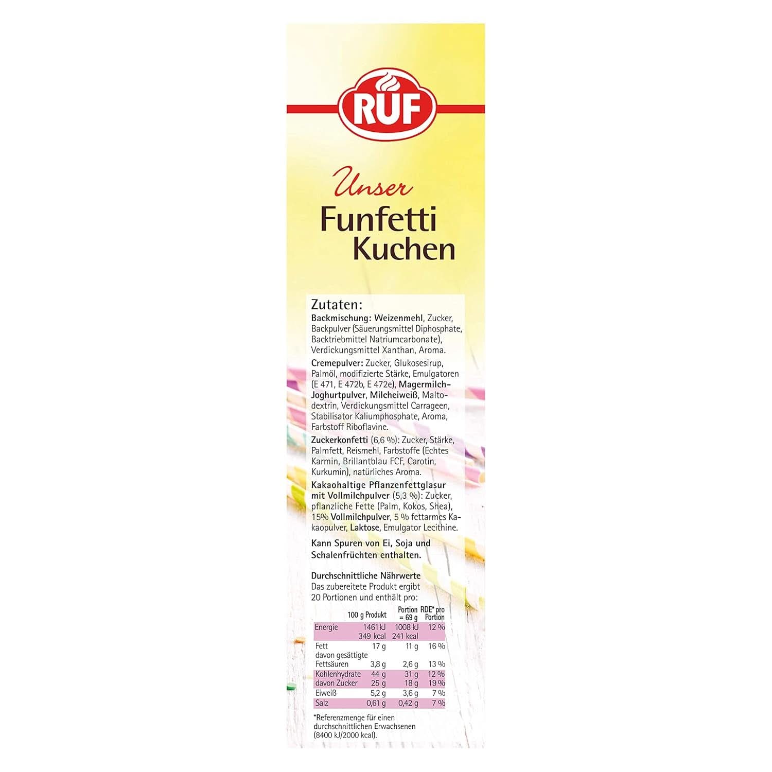 RUF-Mischung für Kuchen, verschiedene Farben, Glasuren und Dekor Naty Shop
