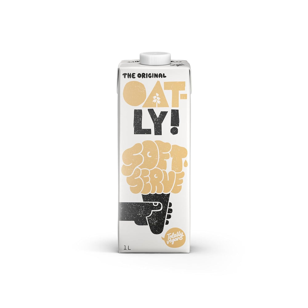 Oatly Soft Serve Mix zur Herstellung von Softeis auf pflanzlicher Basis in der Eismaschine 1L, (6er-Pack)