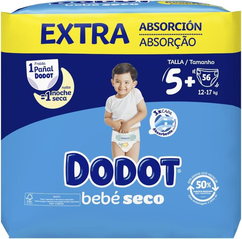 Baby Dry Extra - Jumbo-Packung, Größe 5-56 Stück