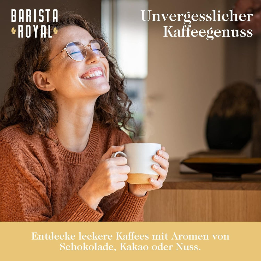 Set Degustare Cafea Boabe Întregi 5 x 350g | Pachet Descoperire Boabe de Cafea în Set Cadou | Arabica | Comerț Echitabil | Vegan | Ideal pentru Espressoare Automate, Espressoare cu Filtru, Espressoare Pour-Over și Prese Franceze | BARISTA ROYAL