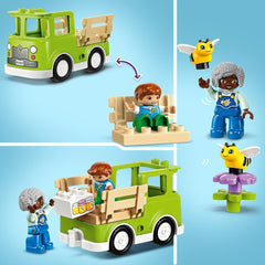 LEGO DUPLO Town Imkerei und Bienenstöcke, Lernspielzeug für Kleinkinder mit 2 Figuren und einem mobilen Truck, Bau- und Umbauset, Spielzeug für Kleinkinder ab 2 Jahren 10419 Bausets Besuchen Sie den LEGO-Store