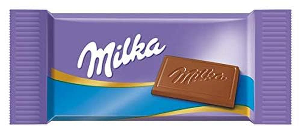 Milka Naps Mix – Mini-Schokoladenquadrate in 4 Sortimenten: Alpenmilch, Erdbeeren, Haselnüsse, Kakaocreme – 1 x 1 kg