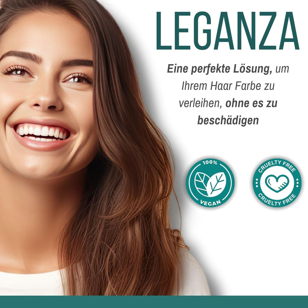 Leganza Natural Balm Hair Dye Colour 71 Café Latte | Vopsea de păr fără amoniac | Îmbogățită cu 7 uleiuri naturale | 150 ml Vopsea pentru par Naty Shop