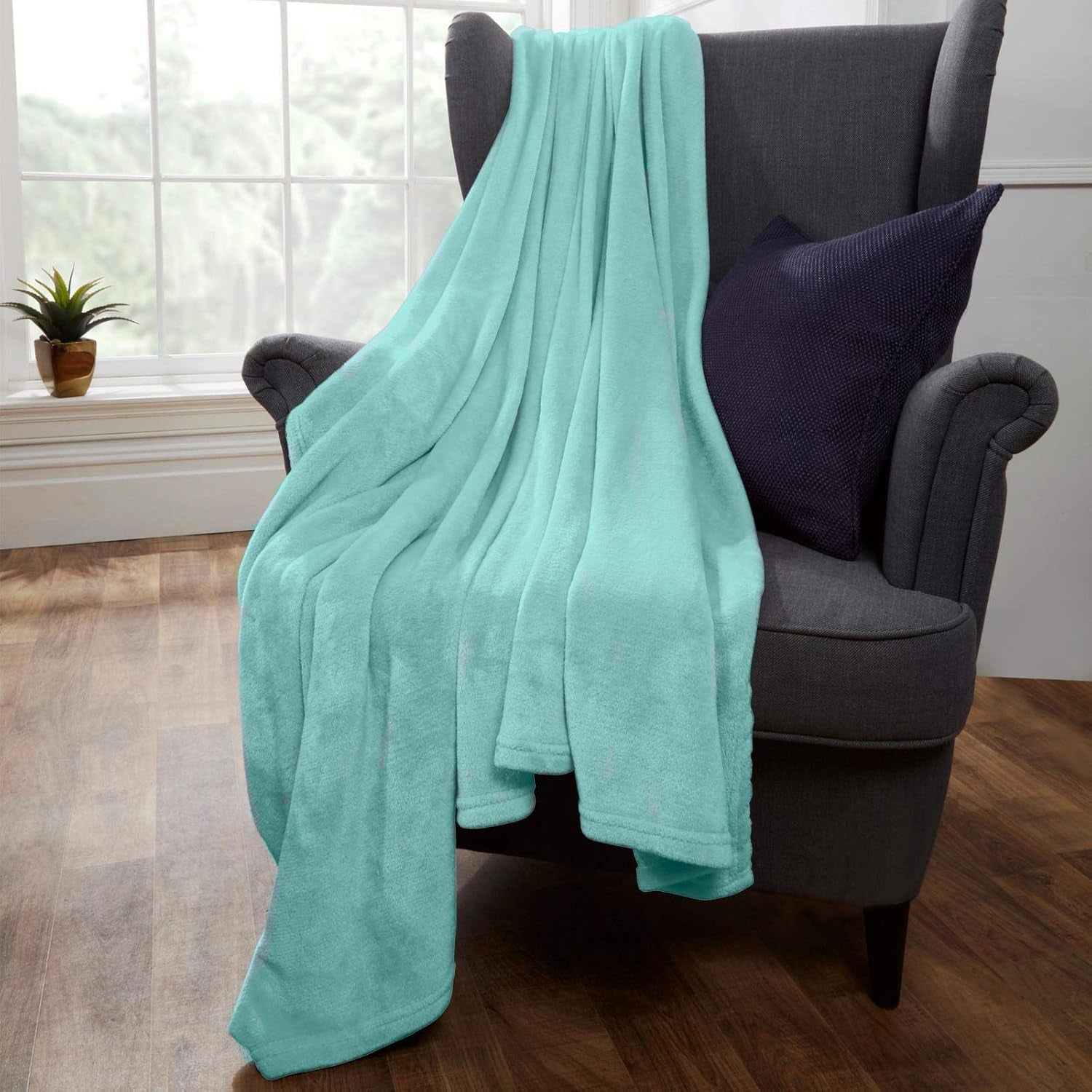 Brentford's Ultra Soft Fleece Tagesdecke, Silbergrau, großes Doppelbett – 150 x 200 cm. Betten und Decken. Beuche den Brentfords-Store Duck Egg 200 x 200 cm