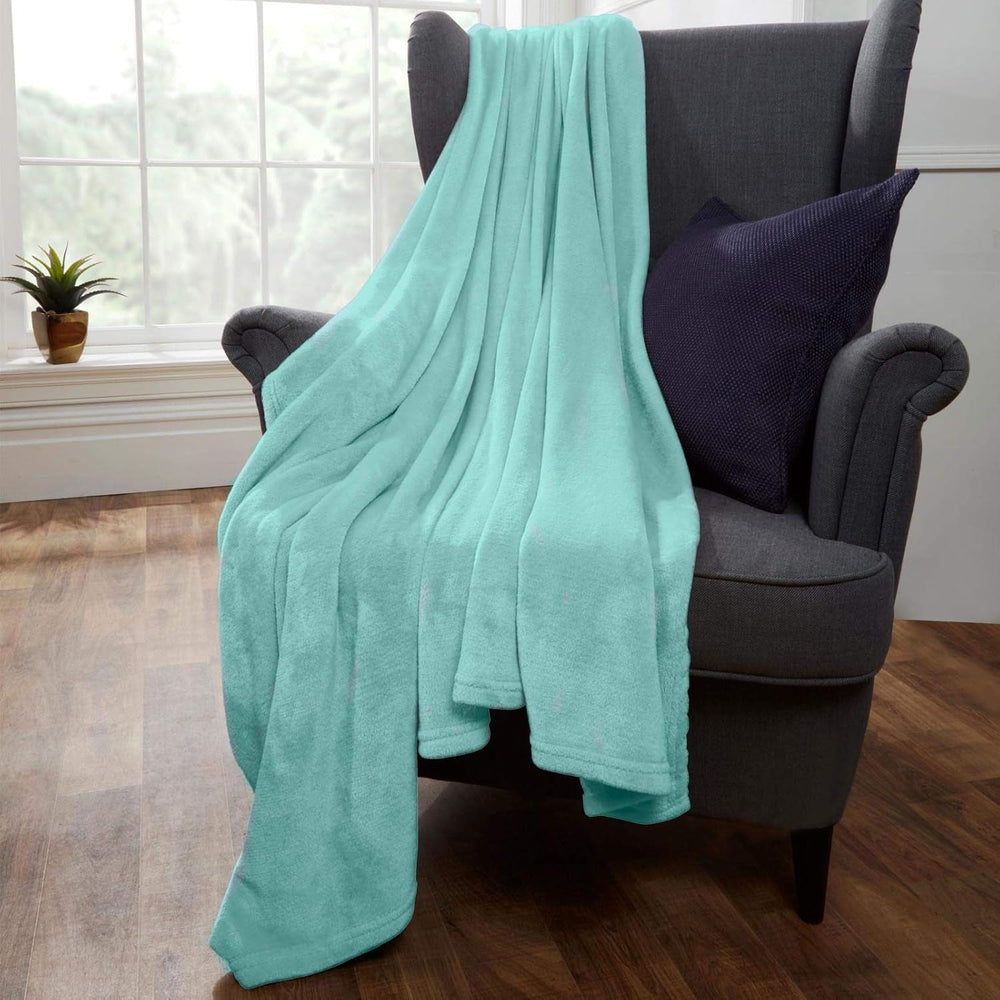 Brentford's Ultra Soft Fleece Tagesdecke, Silbergrau, großes Doppelbett – 150 x 200 cm. Betten und Decken. Beuche den Brentfords-Store Duck Egg 200 x 200 cm