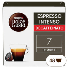 Nescafé Dolce Gusto Cafe Dolce Gusto Espresso Intenso Desc. | Nestle Pack 3 Kisten Mit 18 Kapseln,Die Jeweils 16 Einheit(3er Pack)