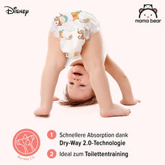 Amazon-Marke: Mama Bear Disney Windeln, Größe 5 (12–17 kg) – Monatsbox, Weiß, 140 Stück (2 Packungen mit 70 Stück)