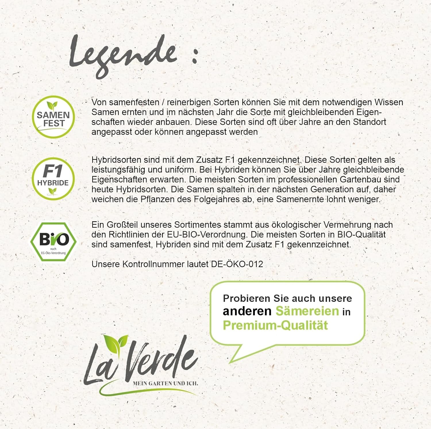 La Verde MEIN GARTEN UND ICH. Tagetes Bonita Blumensamen mischen für ca. 100 Pflanzen, langblühende Ringelblumen, gefüllte Blüten, gentechnikfreie Samen