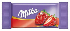 Milka Naps Mix – Mini-Schokoladenquadrate in 4 Sortimenten: Alpenmilch, Erdbeeren, Haselnüsse, Kakaocreme – 1 x 1 kg
