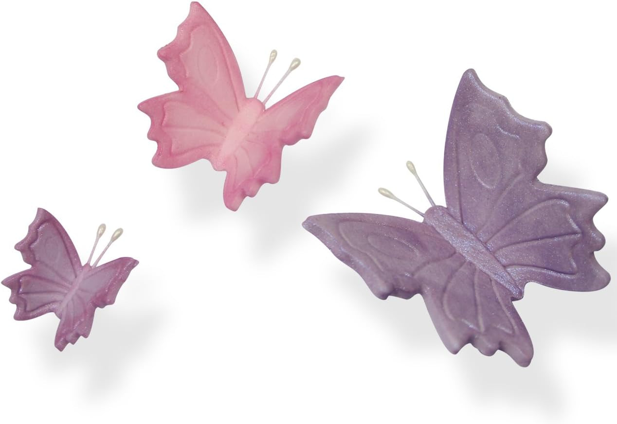 BU910 Cutter de embosare cu motiv fluture, format mic, mediu și mare, plastic, alb, 9 x 2 x 9 cm, 1 unitate