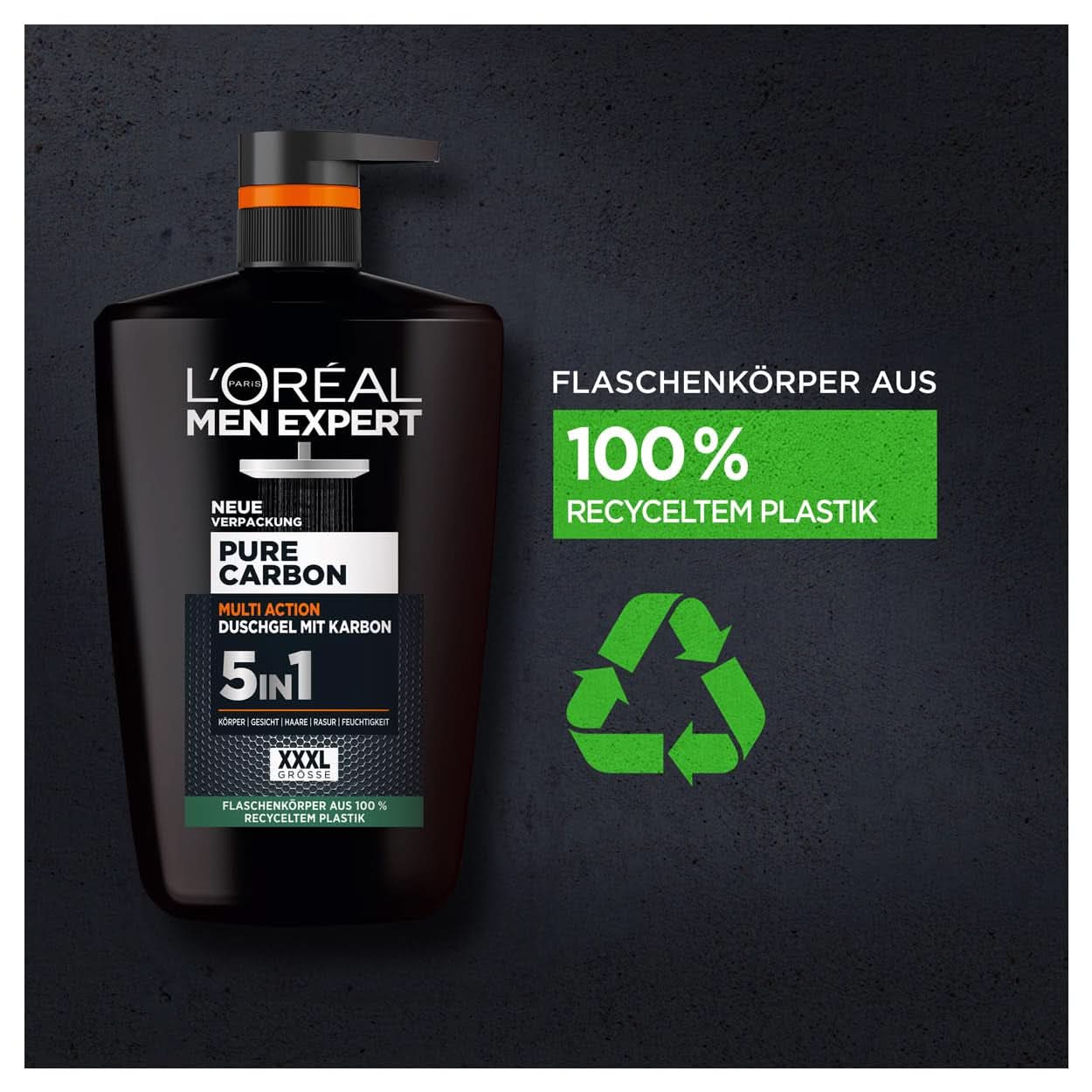L'Oréal Men Expert XXXL 5In1 Duschgel und Shampoo für Männer, 1 Liter Naty Shop