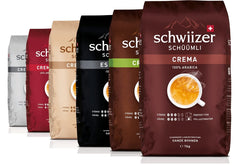 Boabe de cafea Schwiizer Schüümli Espresso 1kg - Intensitate 4/5 - Certificat UTZ (Pachet de 4)