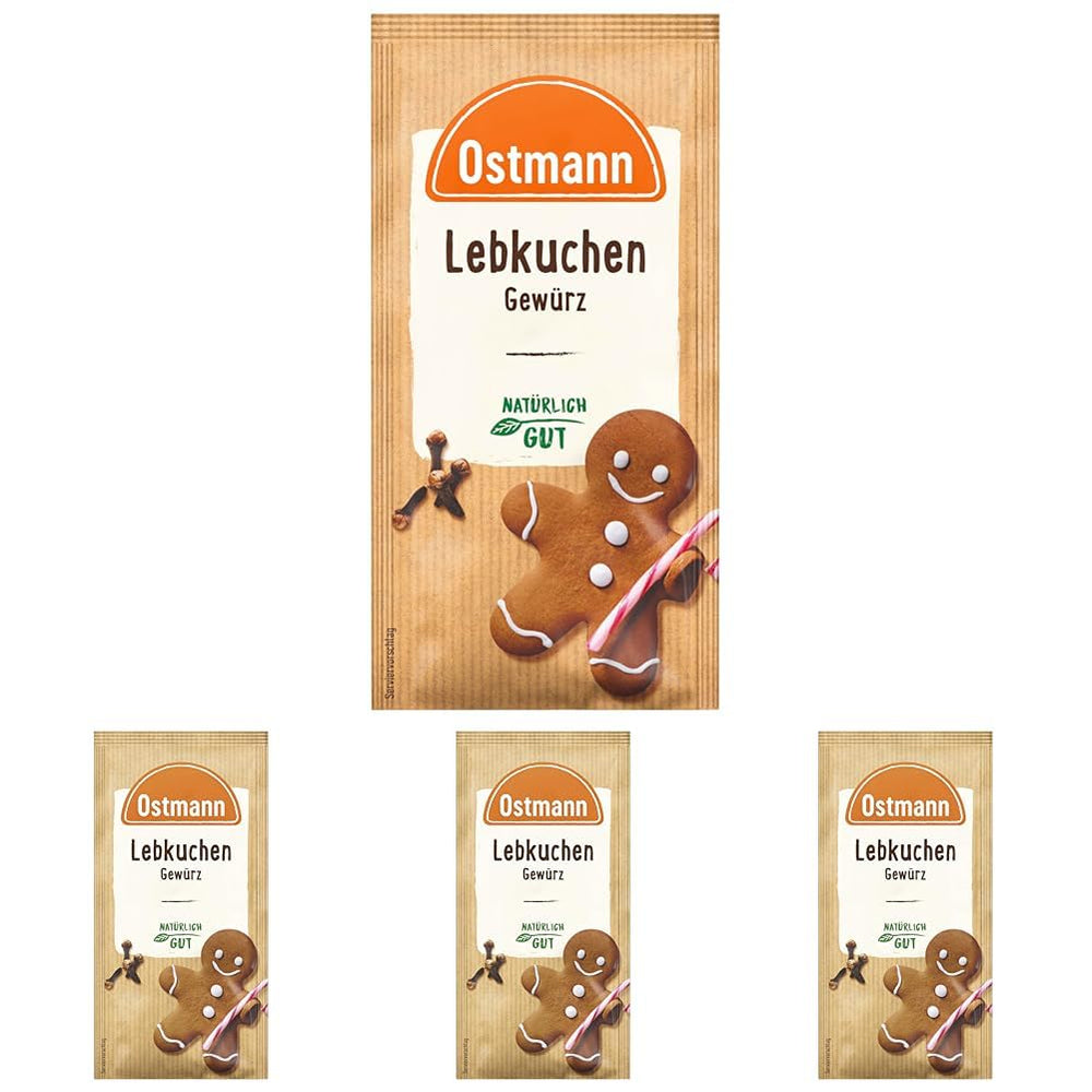 Ostmann Gewürze – Lebkuchen-Gewürz | Gewürzmischung für Leb- und Honigkuchen | Ideal für Gebäck und Desserts in der Winter- und Weihnachtszeit. 15 g im Beutel