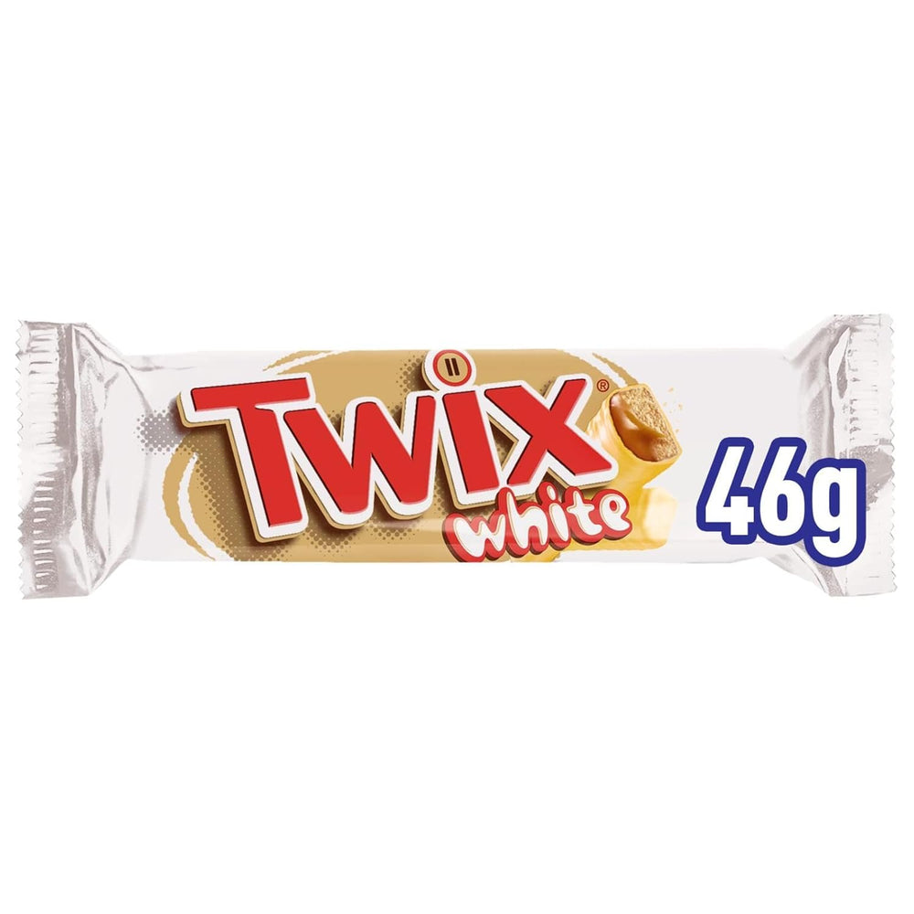 Twix weiße Schokoriegel | Karamell, Kekse, weiße Schokolade | Schokoladen-Multipack | 5 Riegel (5 x 46 g) (5er-Pack)