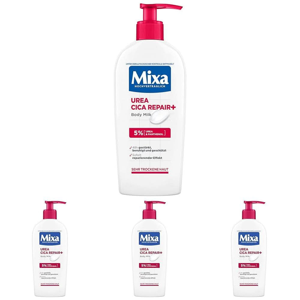 Mixa Urea Cica Body Lotion, Loțiune de corp calmantă și protectoare, 250 ml Cosmetice si Infrumusetare Naty Shop 250 ml (set 4 bucati) Lotiune de corp