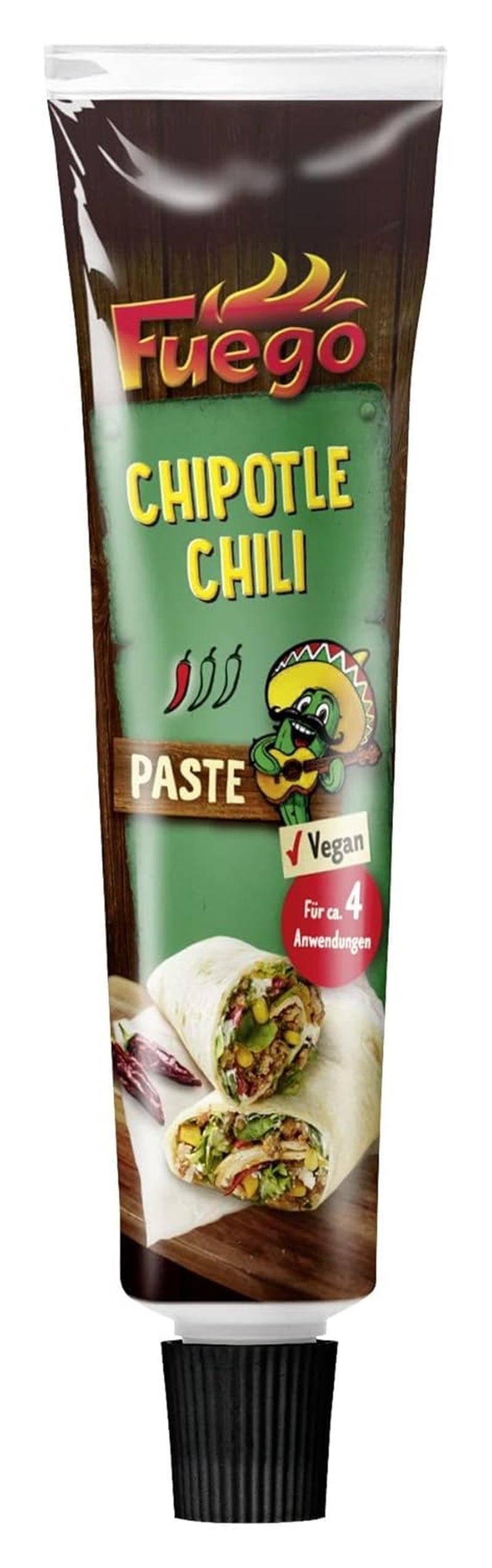 - Chipotle-Chili-Paste, würzige mexikanische Gerichte, für 4 Anwendungen, vegan, 1 x 40 g