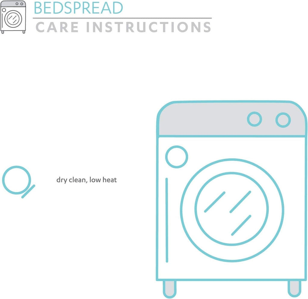 Set de cuvertură de pat Lush Decor cu fustă Ruffle, 3 piese, set de lenjerie de pat Farmhouse de lux, elegant, fermecător detaliu Ruffle, stil atemporal și design clasic, moale și ușor, dimensiune King, Paturi si Cuverturi Lush Decor