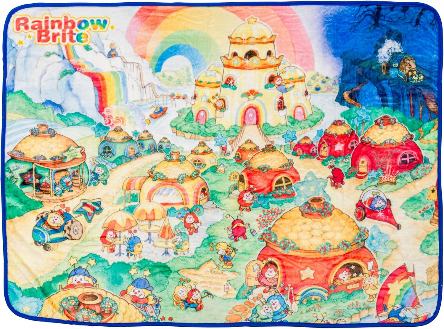 Silver Buffalo Garfield pătură pentru agățat, fleece, 114.3 X 152.4 cm Paturi si Cuverturi Silver Buffalo Rainbow Brite Rainbowland