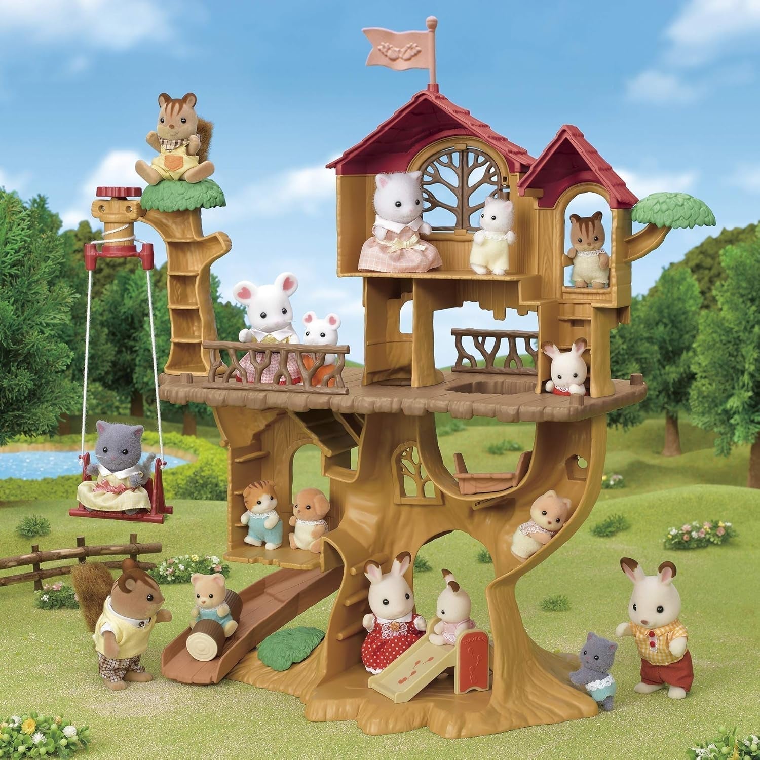 Sylvanian Families 5494 Adventure Tree House – Puppenhaus-Spielset Puppenhäuser Naty Shop