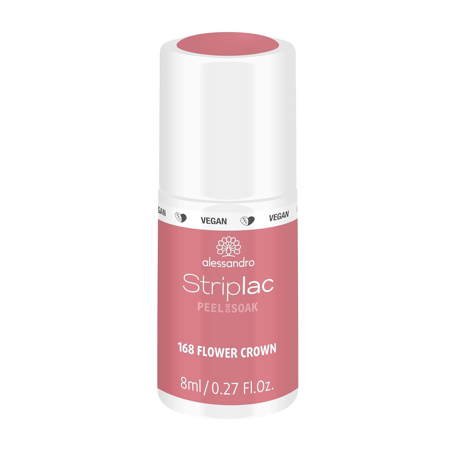 Alessandro Striplac White Honeymoon UV-Nagellack – Zart und langlebig – Einfache Entfernung dank der Entfernungstechnologie – Vegan und tierversuchsfrei – 8 ml