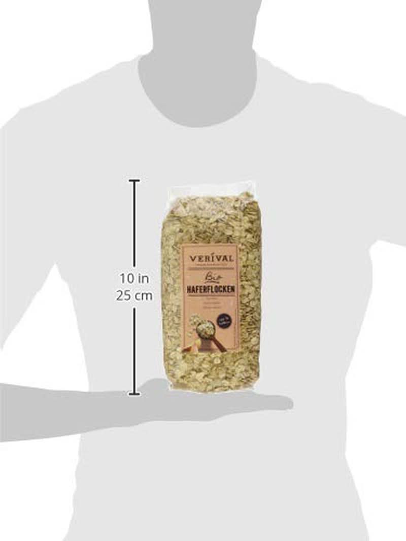 Verival Haferflocken – Bio, Packung mit 6 x 500 Gramm Cereale Naty Shop