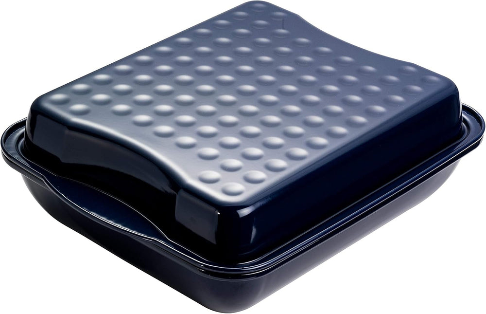 Dr. Oetker Maxi-Bräter Mit Deckel BACK-IDEE KREATIV, Brat- Und Auflaufform Aus Hochwertigem Stahlblech Mit Emaillierung, Eckige Form, Schnitt- Und Kratzfest - Spülmaschinengeeignet in Schwarz Formen und Tabletts zum Backen Naty Shop