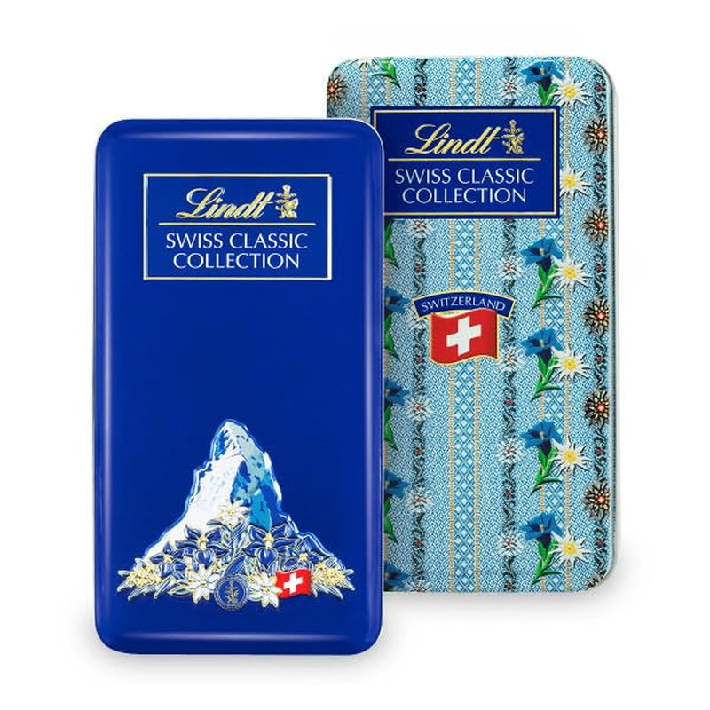Lindt Swiss Classic Collection Schokoladenbox | Milchschokoladentafeln | Mini-Schokoriegel | 185g | Schokoladengeschenk