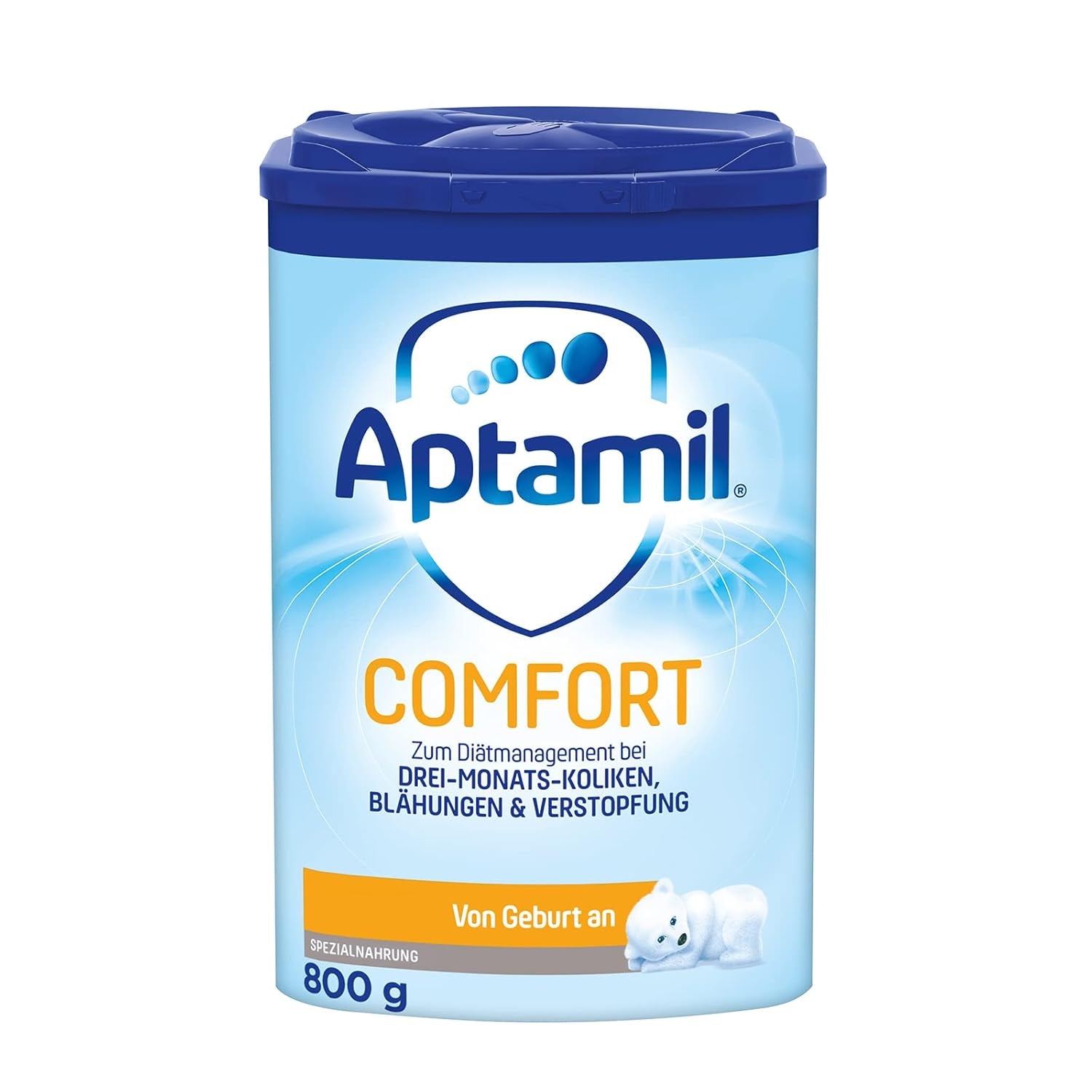 Aptamil Care PRE – Anfangsmilch von Geburt an, Mit DHA & Comfort – Spezialnahrung von Geburt an, Zum Diet Management, Bei Koliken, Blähungen & Verstopfungen, Palmöl, Milchpulver, 1x 800 g