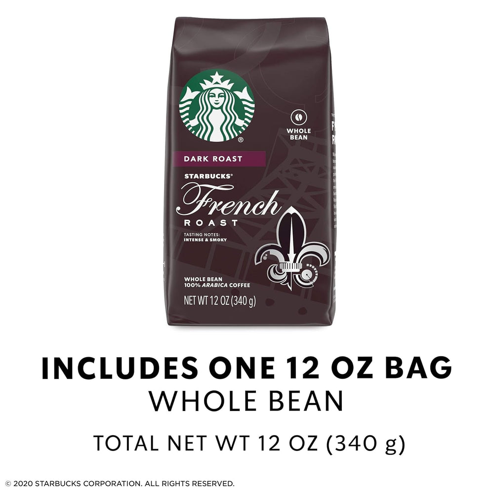 Cafea boabe Starbucks Dark Roast — French Roast — 100% Arabica — 1 plic (340 ml)