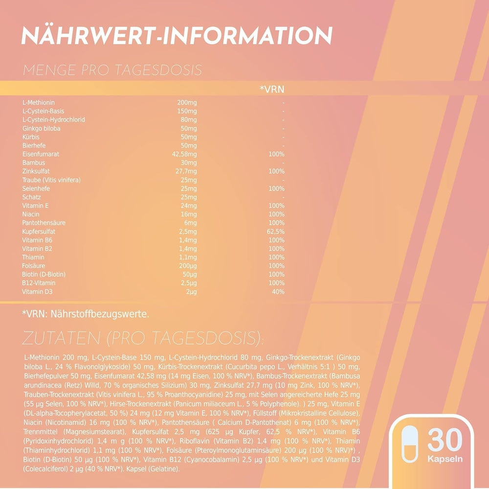 Healthy Fusion Haircomplex, eficient împotriva căderii părului, 30 capsule Ingrijire par Naty Shop