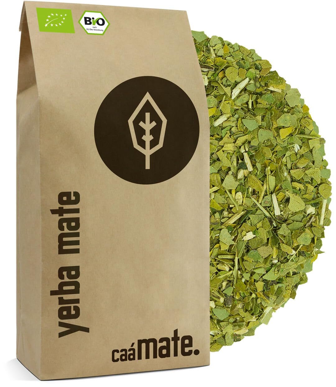 Ceai Yerba Mate BIO 1 kg ● Original ● Maturat ● Neprăjit ● Uscat la aer ● Fără fum ● Fără plastic ● Echitabil ● Ceai mate din frunze de mate, bucăți de mate și pudră de frunze de mate ● DE-ÖKO-006