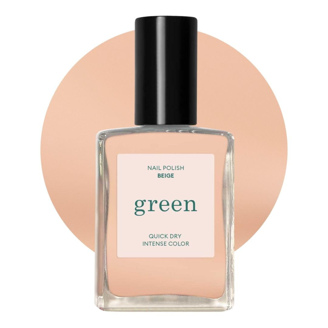 Manucurist Green – Rosy Beige Shell Beige Nagellack – Schnell trocknender Nagellack – DIY-Nägel – Vegan 12-Free – Pflanzenbasiert – Nagellack – Hergestellt in Frankreich