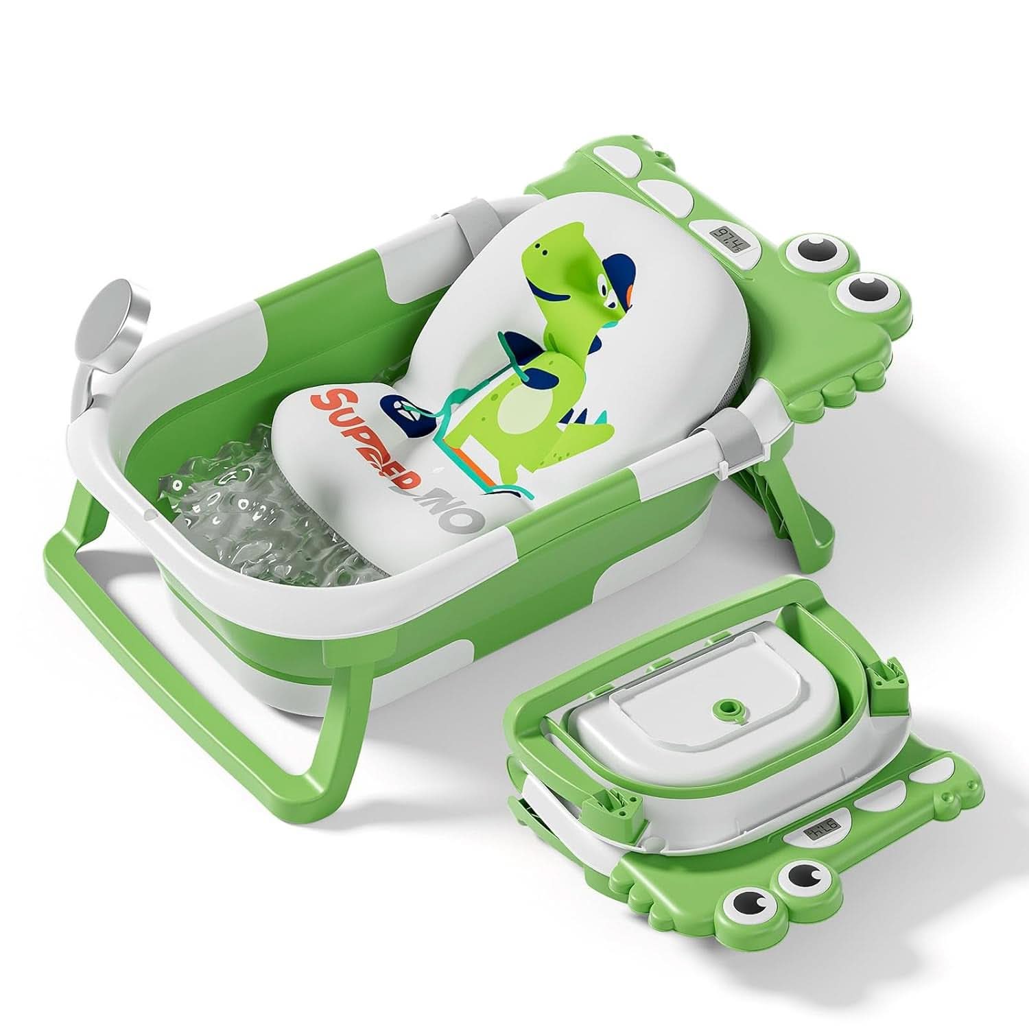 Faltbare Babybadewanne mit Badekissen und integriertem Thermometer Mutter und Kind Naty Shop