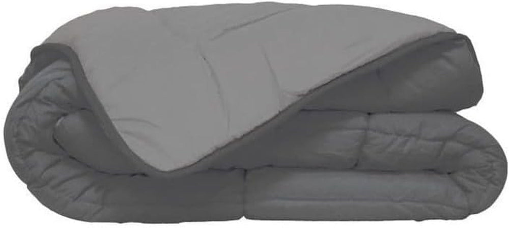 Poyet Motte Calgary Bettbezug Polyester Stahl/Silber, Polyester, Stahl/Silber, 220 x 160 x 1 cm. Bettdecken und Steppdecken Naty Shop 240 x 220 x 1 cm