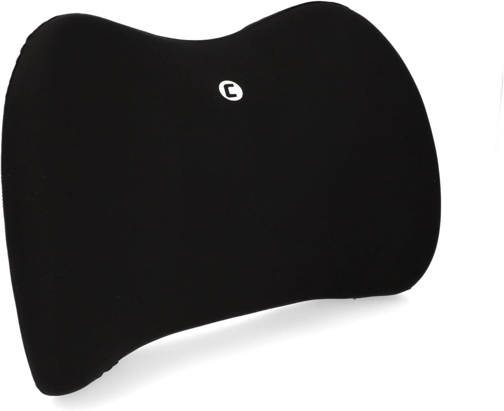 Cartrend pernă lombară din spumă cu memorie, pernă ergonomică pentru spate pentru mașină, birou și călătorii, respirabilă, capac detașabil, suport pentru o postură sănătoasă de ședere, 1 bucată, negru Perne lombare Naty Shop Titlu implicit
